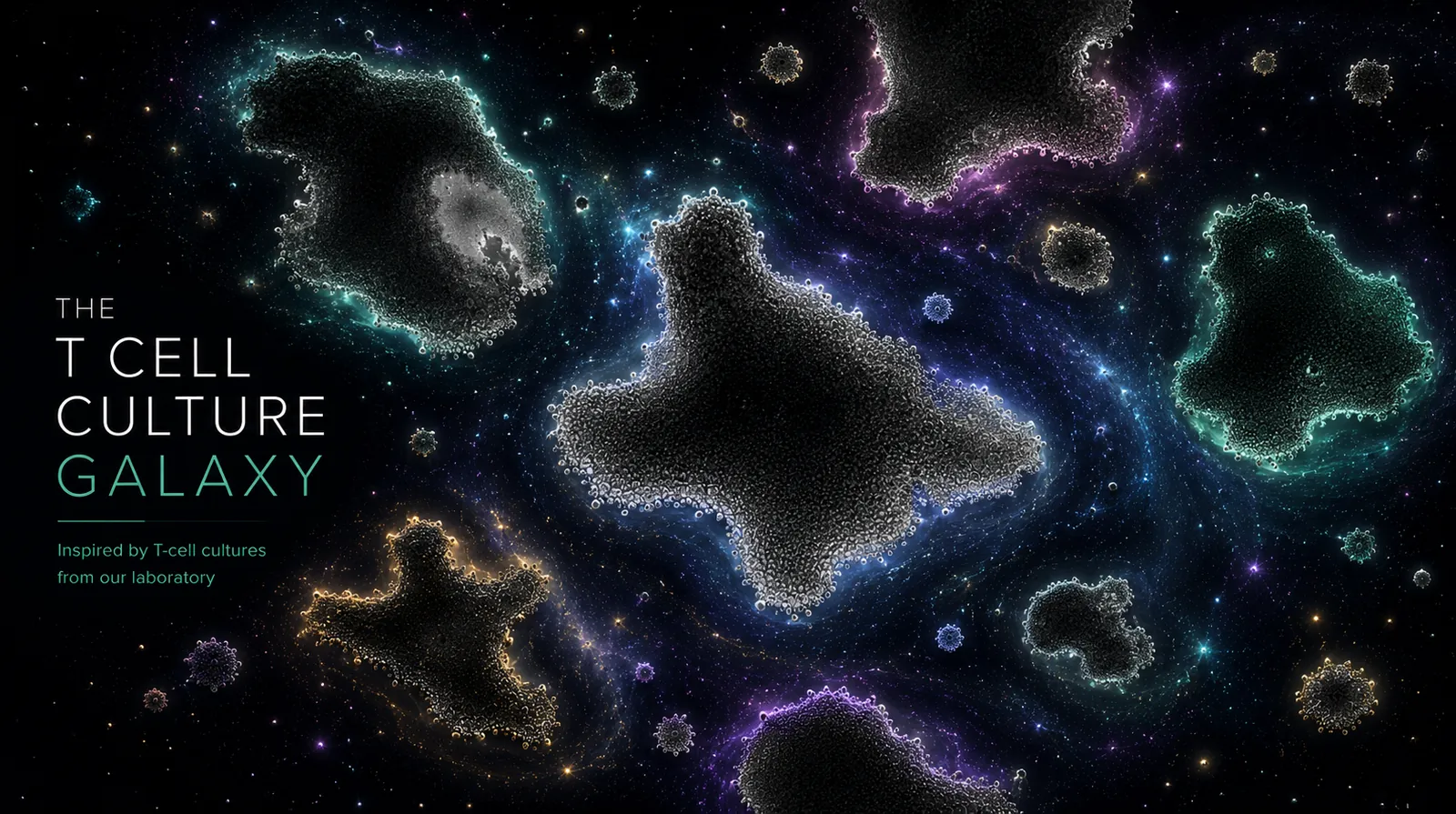 The T Cell Culture Galaxy — inspired by T-cell cultures from the CMIT laboratory